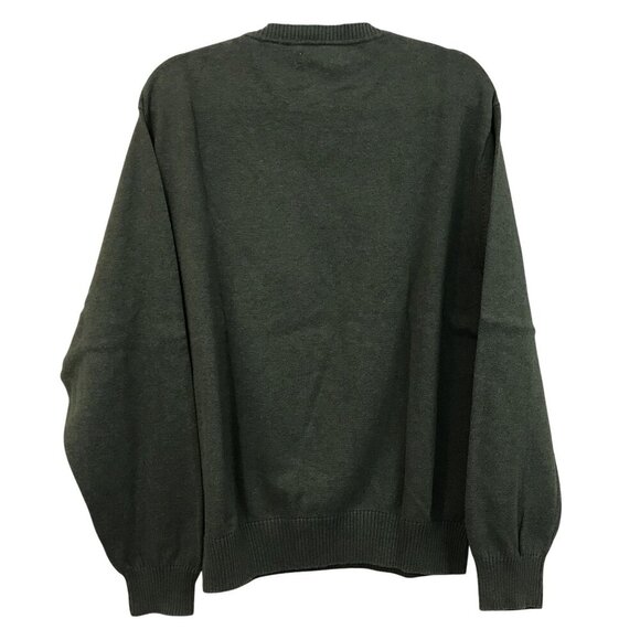 Alex Cannon Mens Green Plaid Long Sleeve Sweater Size L Crewneck - Picture 3 of 6